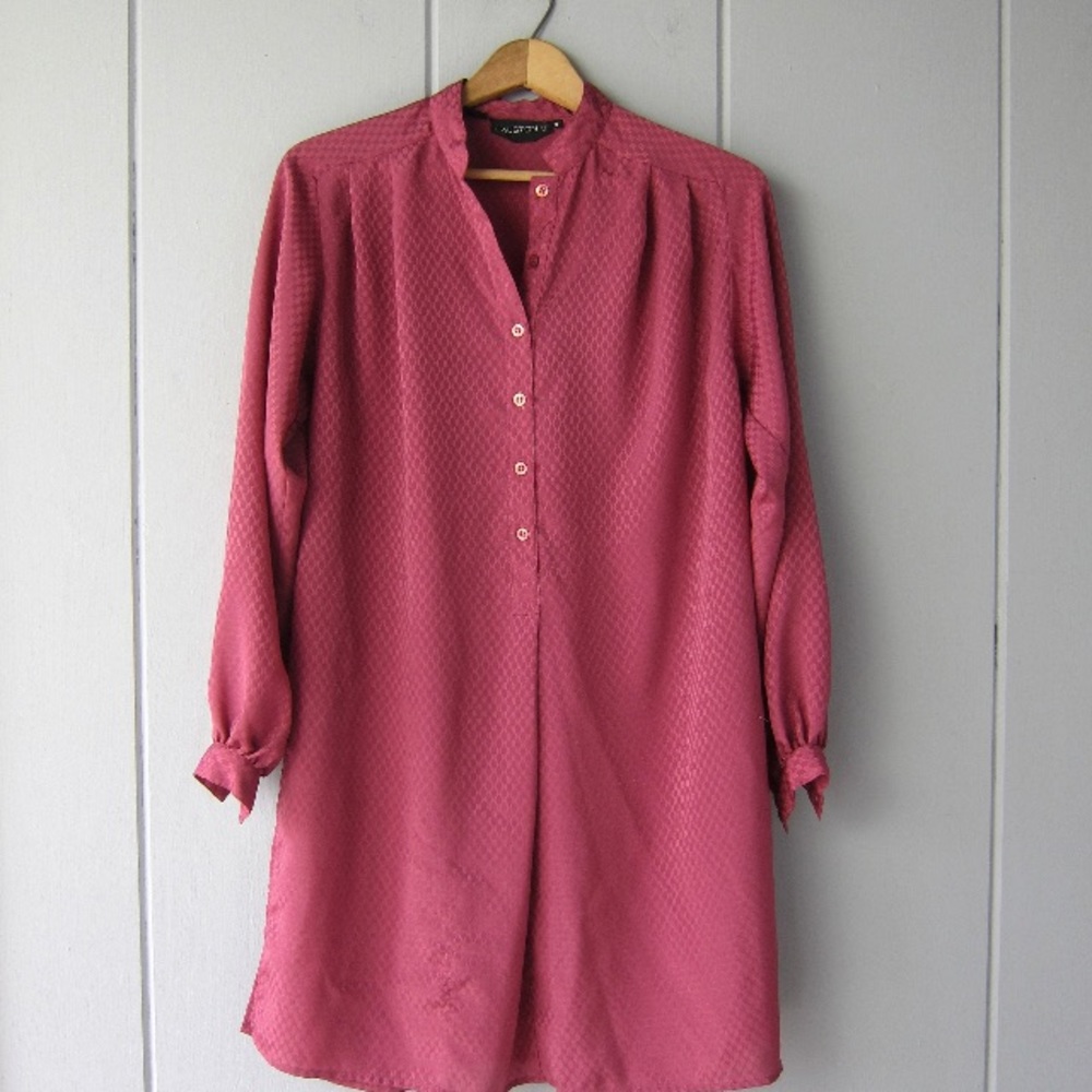 Halston Tunic/Minidress with side slots